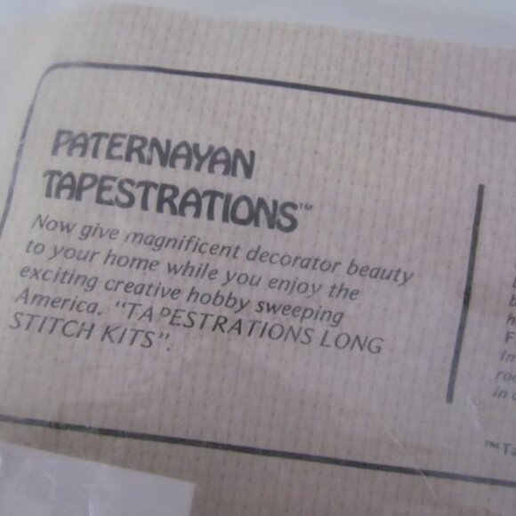 Vintage Needlepoint Kit Animals Hot Air Balloon Paternayan Embroidery Tapestry - Picture 3 of 10